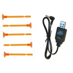 Diaľkovo ovládaný strieľajúci robot R / C oranžovo-biely